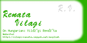 renata vilagi business card